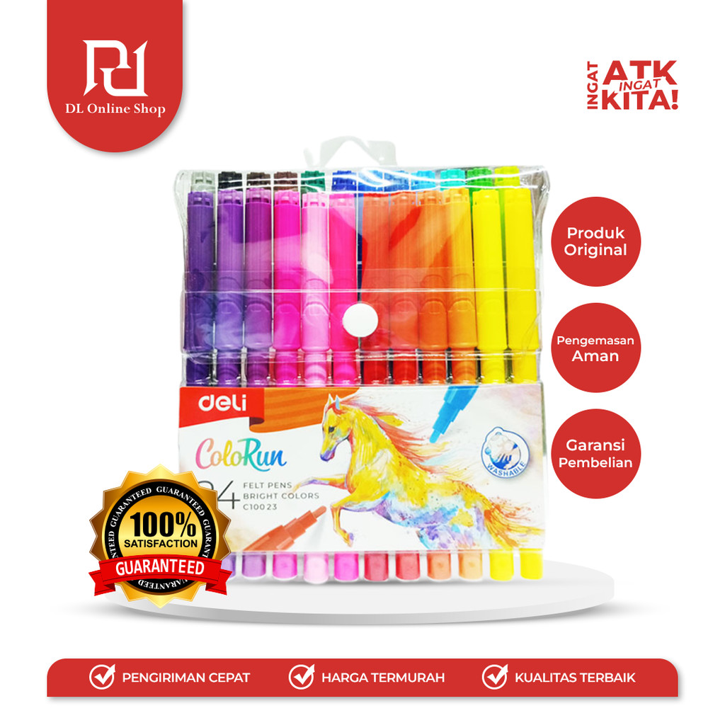 

DELI PULPEN FELT/ FELT PEN 18 EC10023 (1SET)