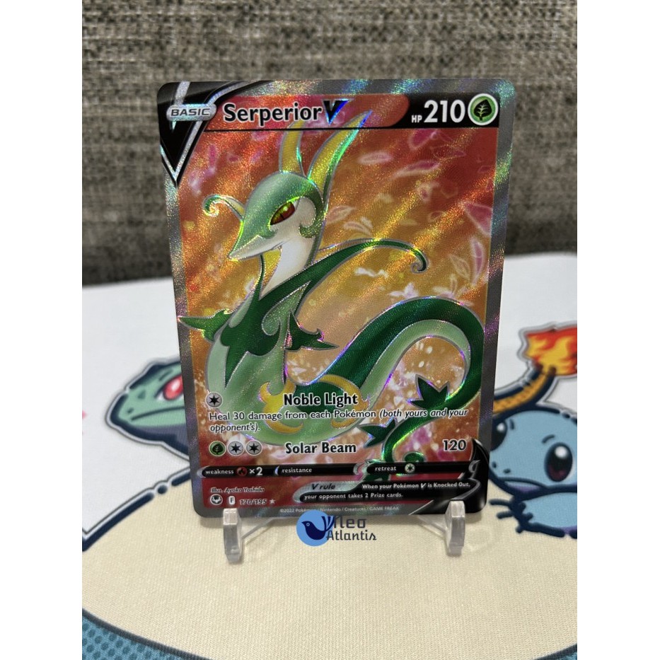 Pokemon TCG English Serperior V - 170/195 - Full Art Ultra Rare Sword & Shield: Silver Tempest
