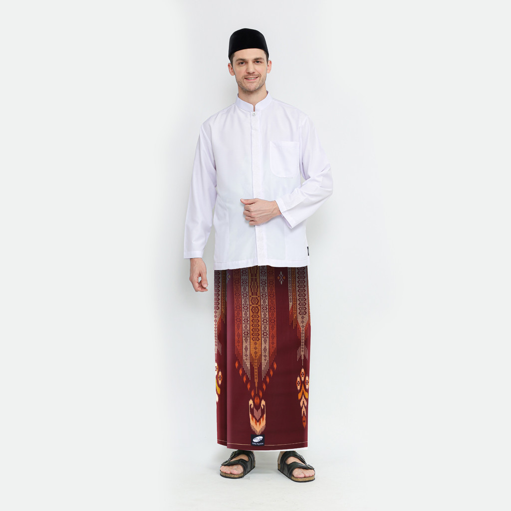 Sarung ATLAS Silver Super Premium 920 Motif A9 PKB Merah Hati