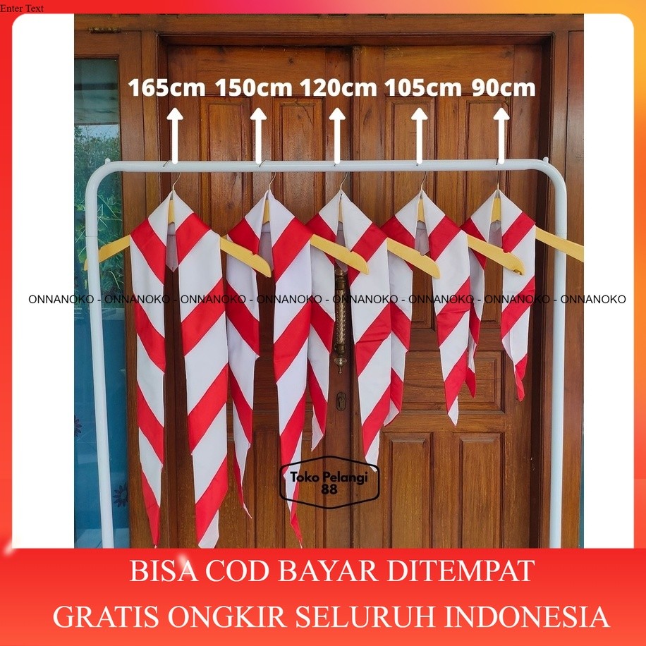[COD] Kacu Hasduk Pramuka Merah putih Murah SD SMP SMA Siaga/Penggalang/Penegak/Pembina Panjang 90/1