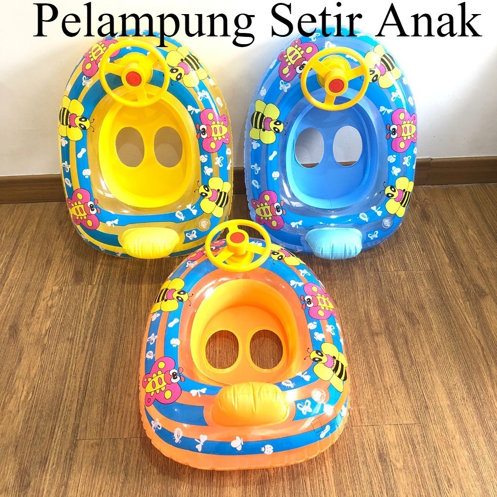 Ban Berenang Bayi Duduk / Pelampung Setir Anak / Pelampung Duduk Bayi Model Perahu/Baby Swim Trainer