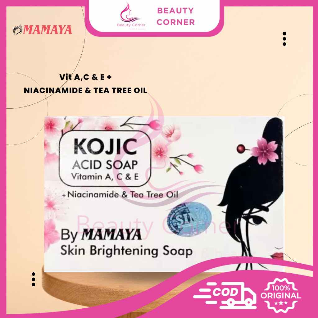 Mamaya Kojic Acid Soap Niacinamide Tea Tree Oil - 135gr