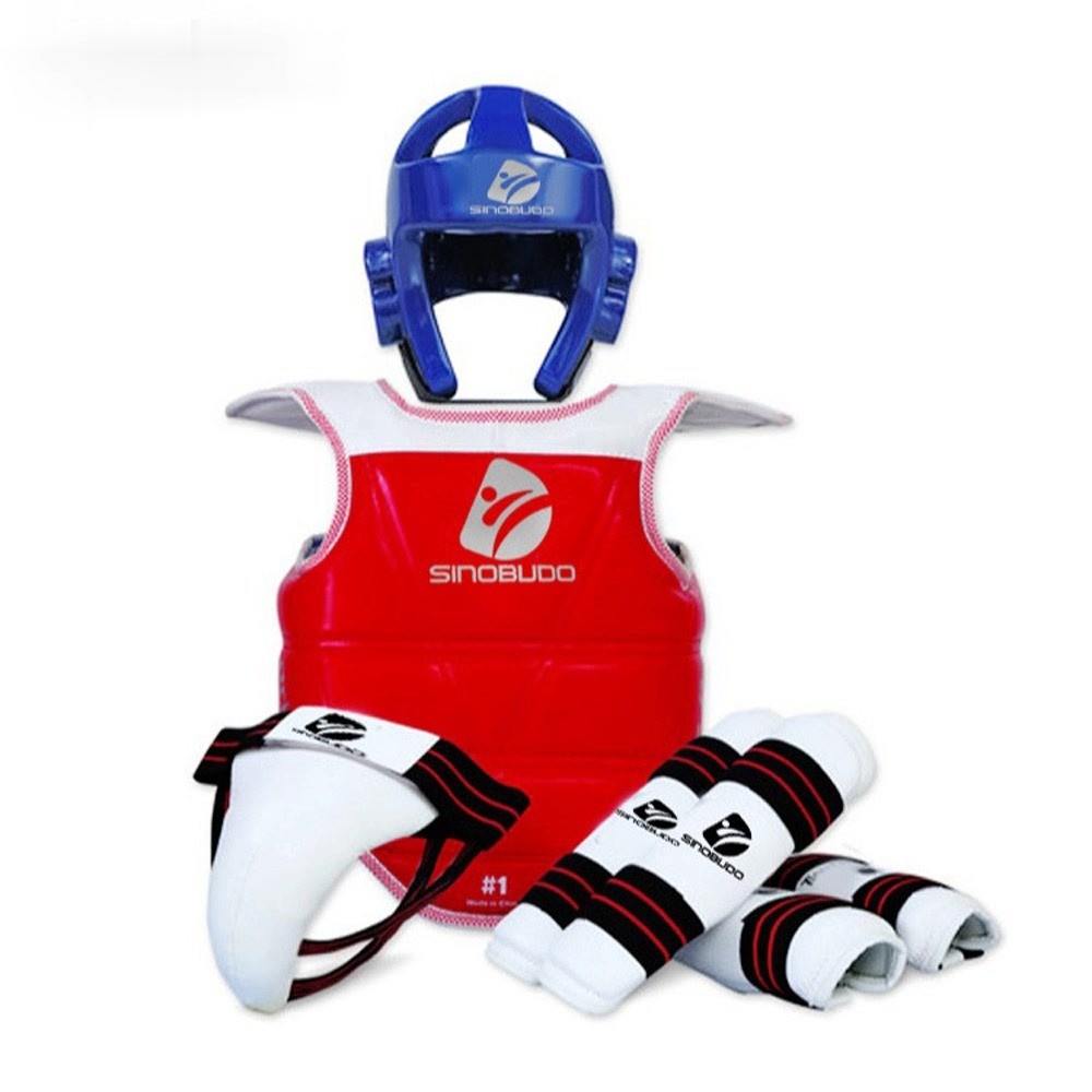 2020 Adults Kids Taekwondo Chest Arm Leg Protector Set WTF Palm Gloves Taekwondo Helmet MMA Body Pro