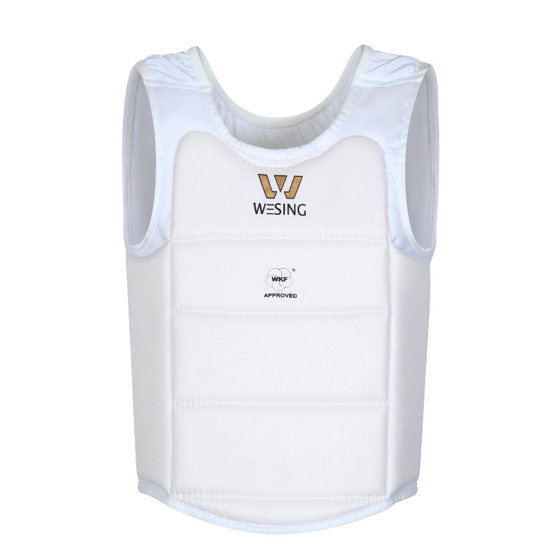 Wesing Professional WKF Approved Men Karate Taekwondo Chest Guard Body Protector For Competition Tra