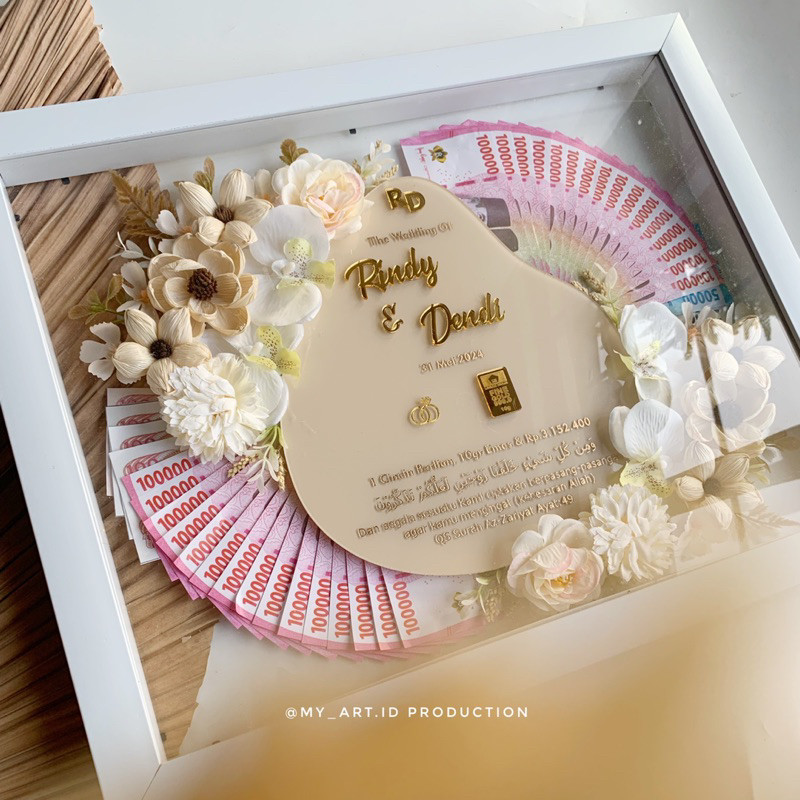 MAHAR UANG TERLARIS Mahar Pernikahan / Mahar Nikah Akrilik / Mahar Nikah Custom