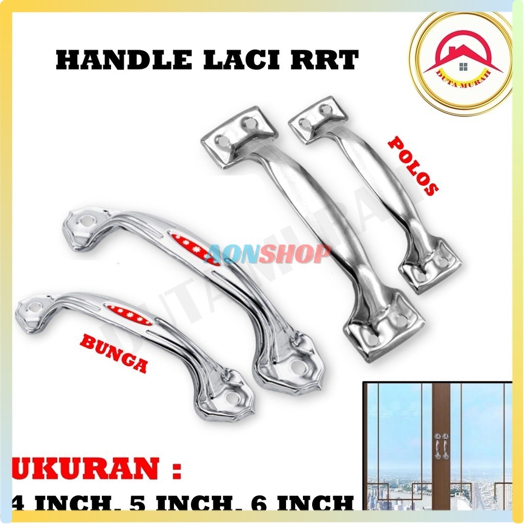 [AS] TARIKAN LACI RRT Polos dan Bunga Handle Pintu Lemari Handle Tarikan Pintu Handle Laci TARIKAN P