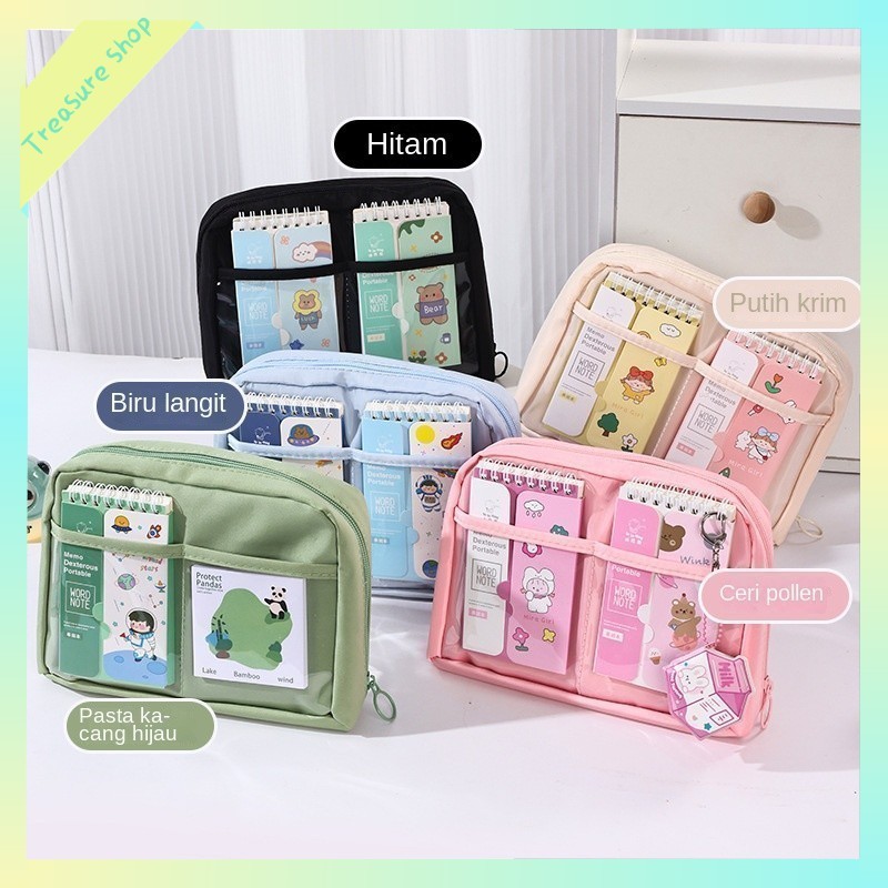 

Tempat pensil berkapasitas besar / kotak alat tulis anak yang indah / tas penyimpanan kosmetik anak perempuan