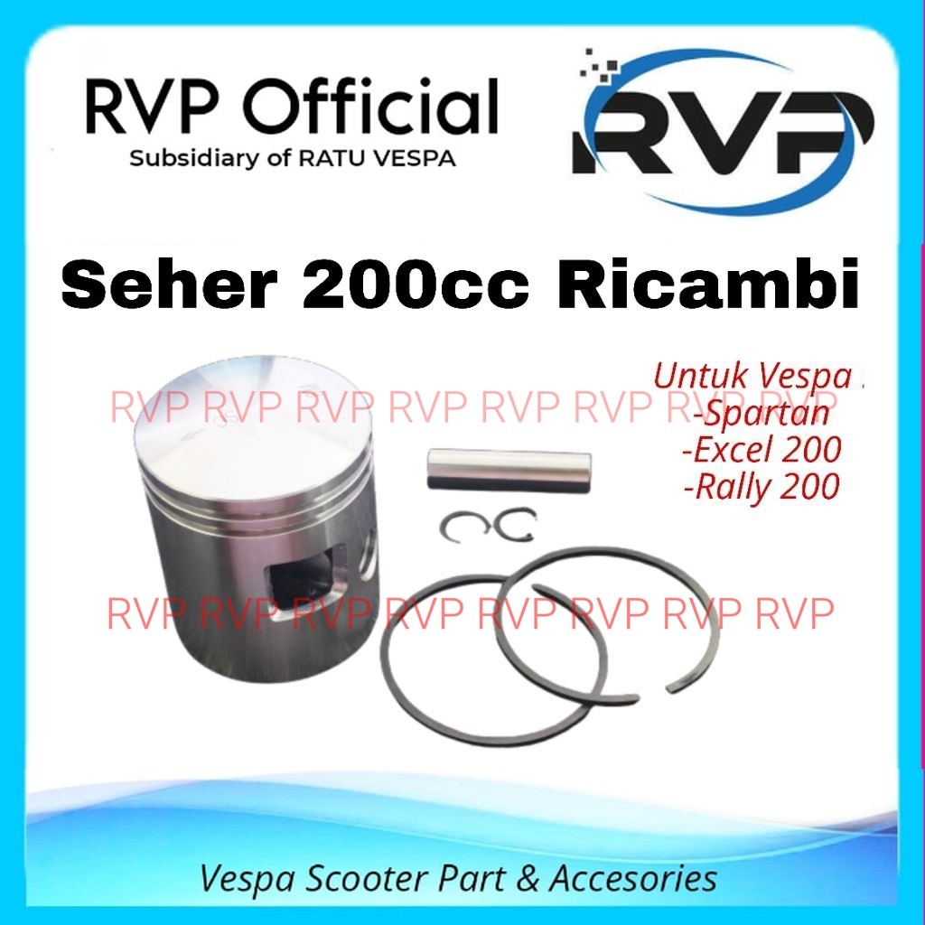 RICAMBI Seher Piston 200cc Vespa Spartan,Rally,Excel 200