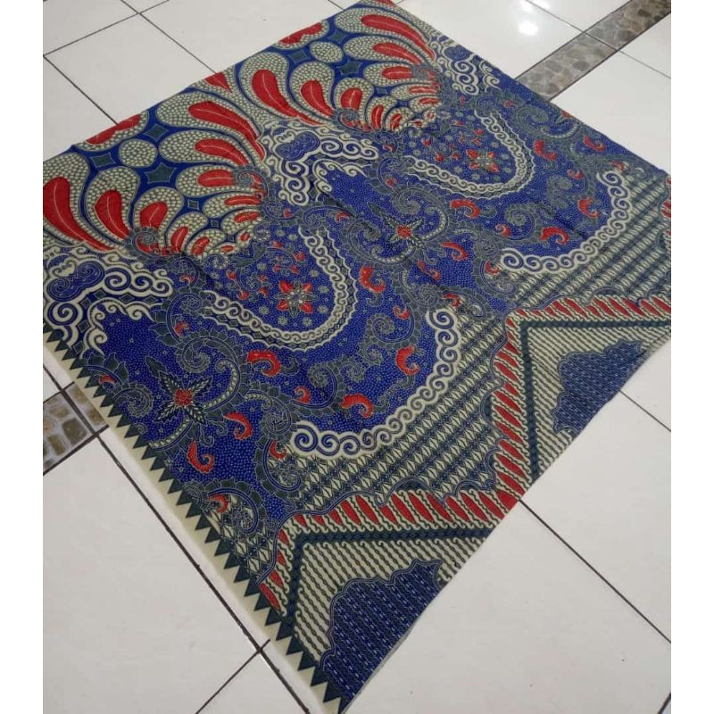 KAIN BATIK LAWEYAN SOLO RANTAI MERAH BIRU