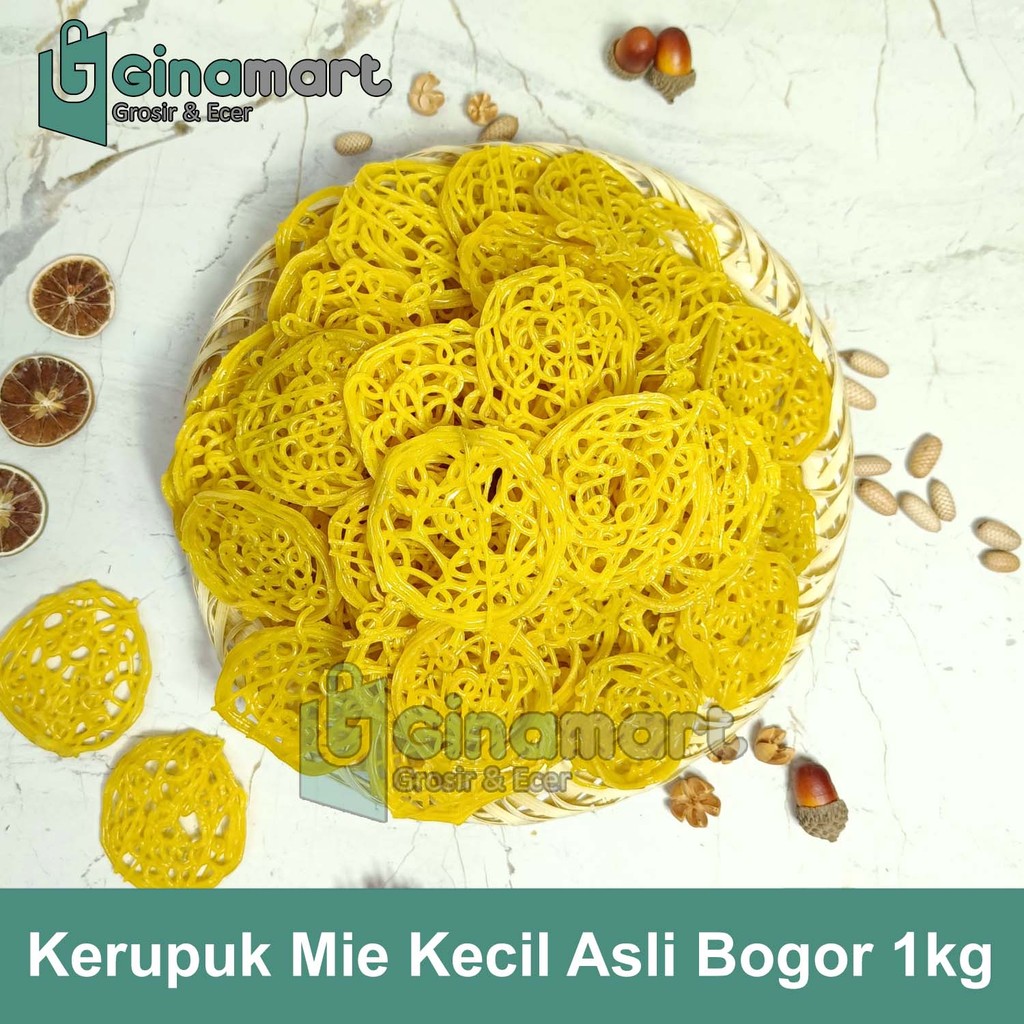 

Kerupuk Mie kuning mentah Ukuran Sedang Repack 1kg