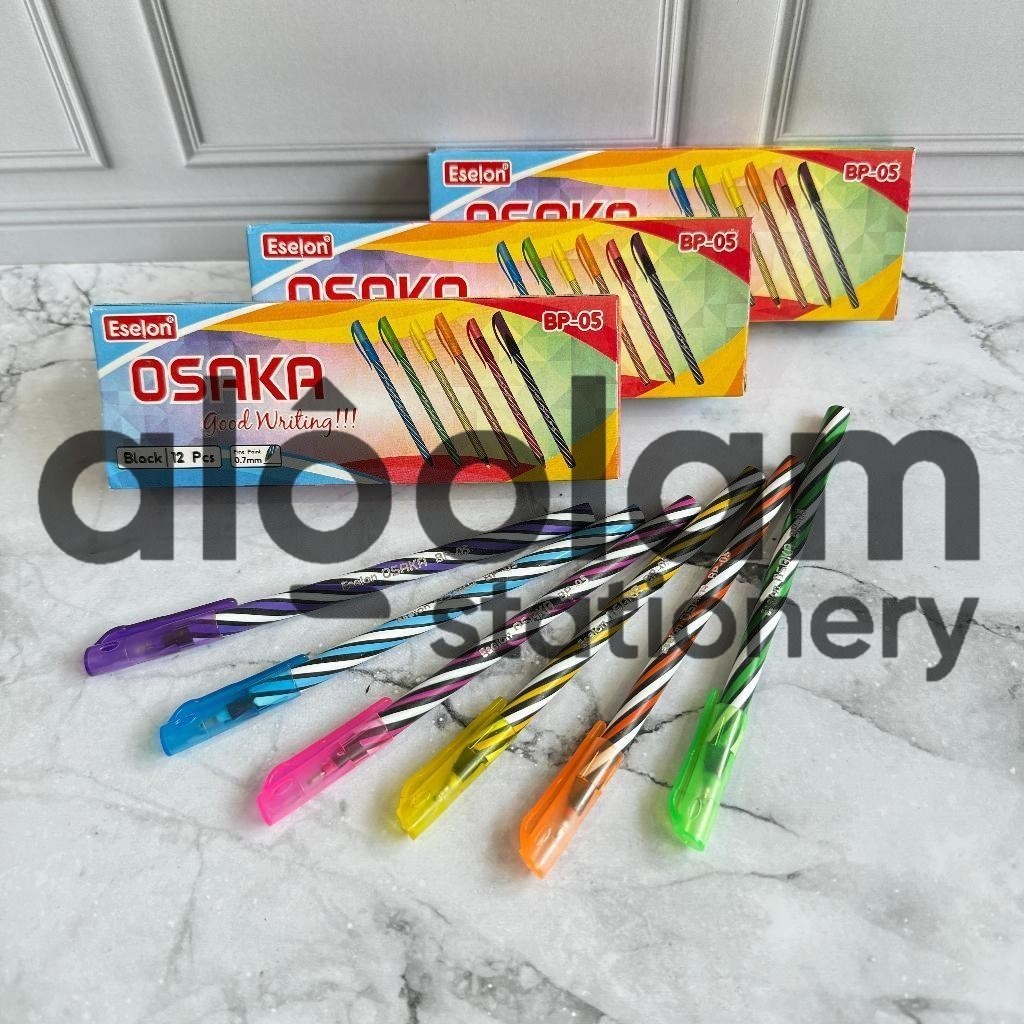 

SELUSIN ( 12 PCS) Pulpen Lilin Spiral Osaka lengkap