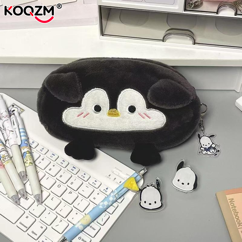 

Cute Cartoon Little Penguin Large Capacity Plush Pencil Case Sool Supplies Stationery Bag