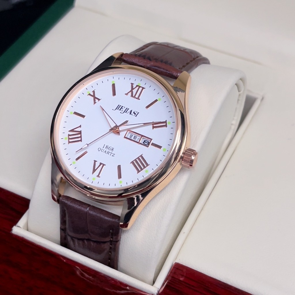 

Jam Tangan Pria Jiejias Baru Tahan Air Luminous Dual Kalender Jam Tangan Quartz Ultra-tipis