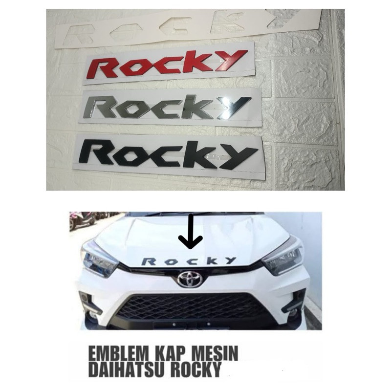 Emblem Kap Mesin Mobil | Eksterior Variasi Mobil | Kap Mesin ROCKY