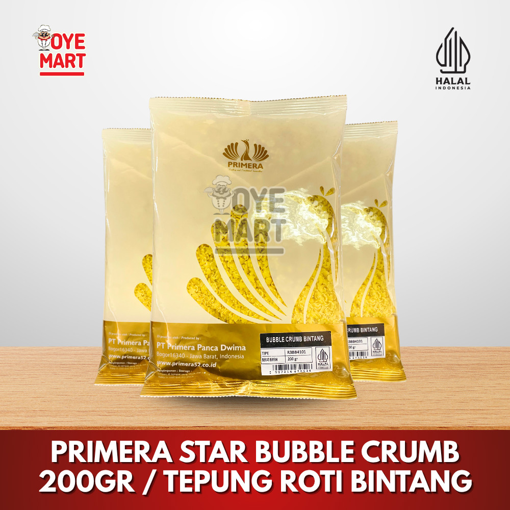 

PRIMERA STAR BUBBLE CRUMB 200GR / TEPUNG ROTI BINTANG