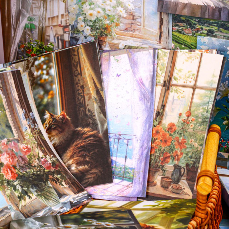 

Mr Paper, 90sheets/bag window series material paper stationary notebook kawaii stationery korean stationery