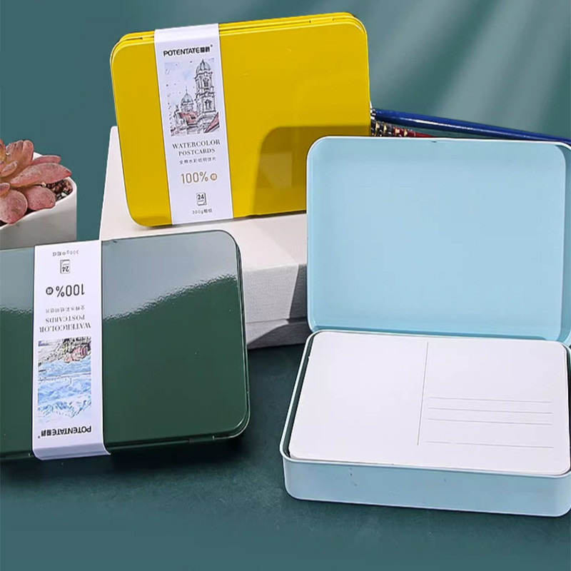 

100% Cotton Watercolor Paper Postcard Artist Grade Travel Sketching Portable A6 Fine Lines/ Medium Thick /Coarse Lines