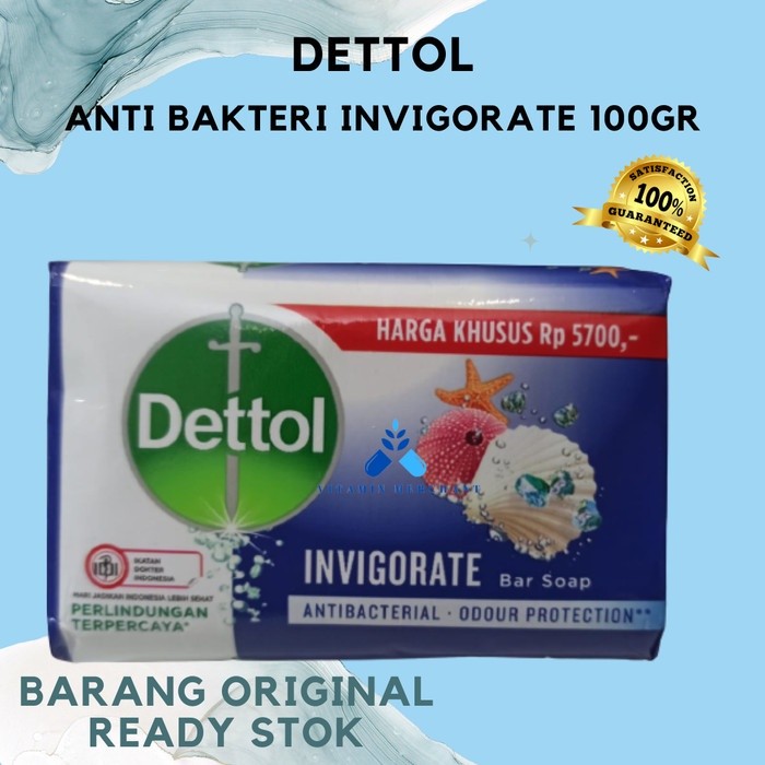 Dettol Sabun Batang Anti Bakteri Invigorate 100gr - vm2