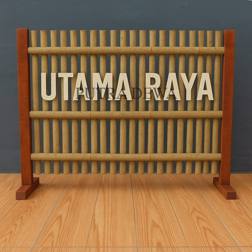 Pagar Bambu Dekorasi Teras Rumah Taman Mini Tinggi 50 Cm / Pagar Bambu Rumah