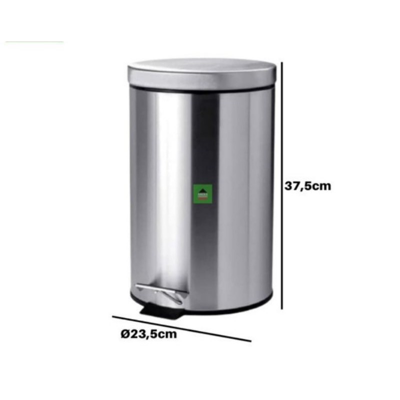 New Keranjang Sampah/Tong Sampah/Tempat Sampah/Tong sampah Maspion stenlis 12Lt premium