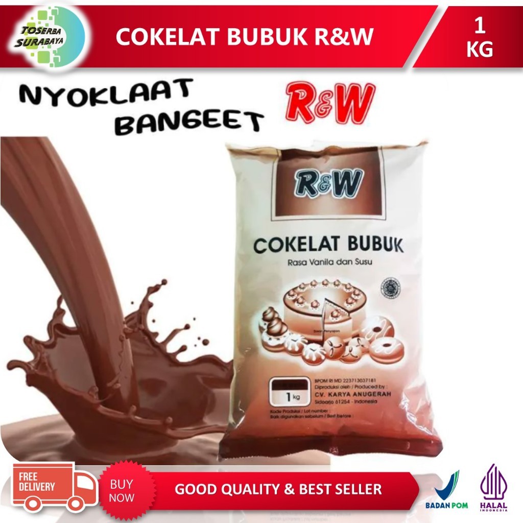 

New COKELAT BUBUK R&W 1KG - Coklat Bubuk Premium Serbaguna BEST PRICEPremium