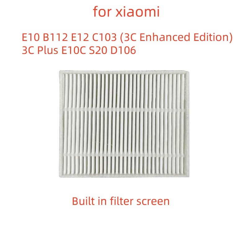 Built in filter accessories for Xiaomi E10 B112 E12 E103 (3C Enhanced Edition) 3C Plus E101C S20 D10