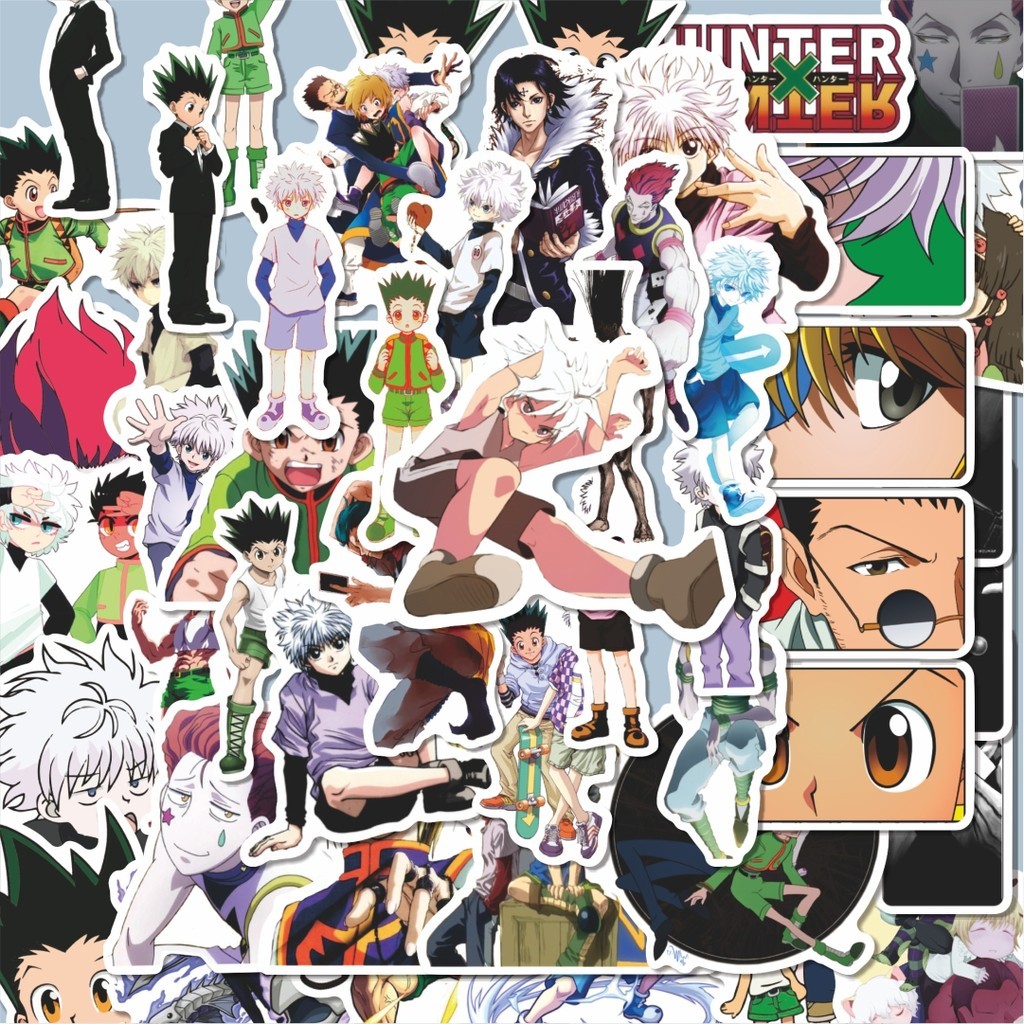 

100PCS Lucu Sticker Anime Hunter X Hunter Stiker Aesthetic Stiker Anti Air Stikers Berperekat Waterproof sticker decal buat Motor Helm Buku Journal Koper Casing HP Laptop Botol Minum Hadiah anak