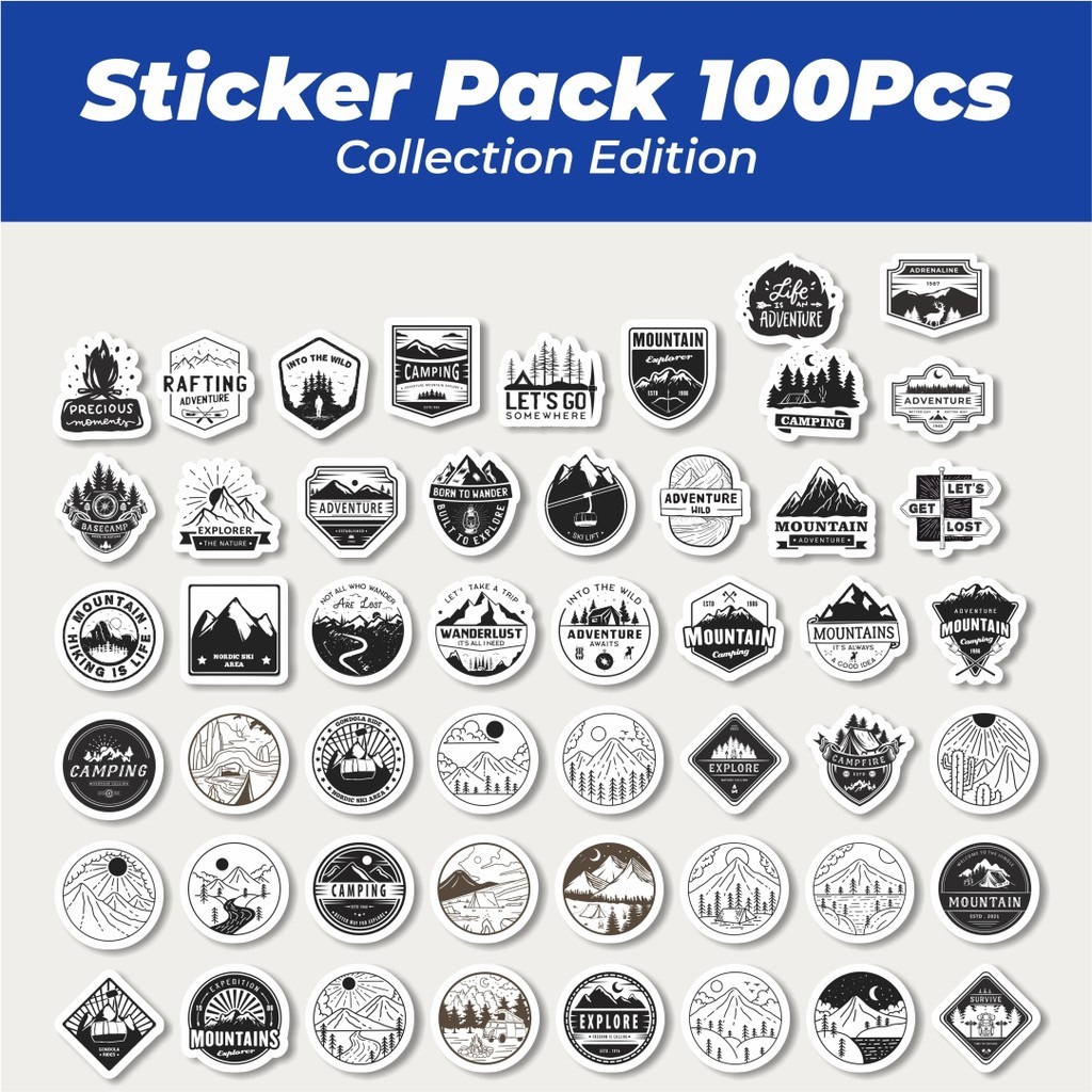 

Hot Sticker Logo Outdoor Hitam Sticker Lucu Anti Air Stikers Berperekat Waterproof Sticker Decal Buat Motor Helm Buku Journal Koper Casing HP Laptop Botol Minum