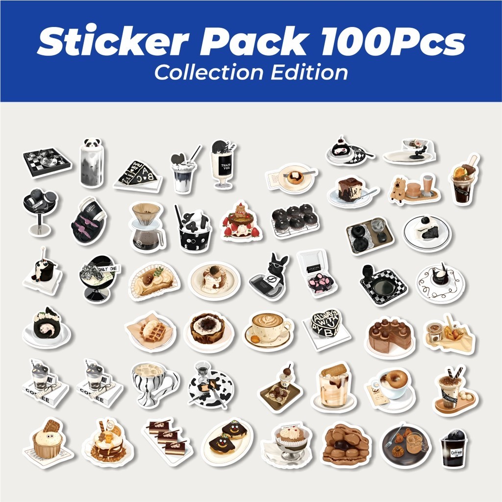 

Hot Stiker Food Dessert Afternoon [ Makanan Penutup Sore ] Lucu Anti Air Stikers Berperekat Waterproof Sticker Decal Buat Motor Helm Buku Journal Koper Casing HP Laptop Botol Minum