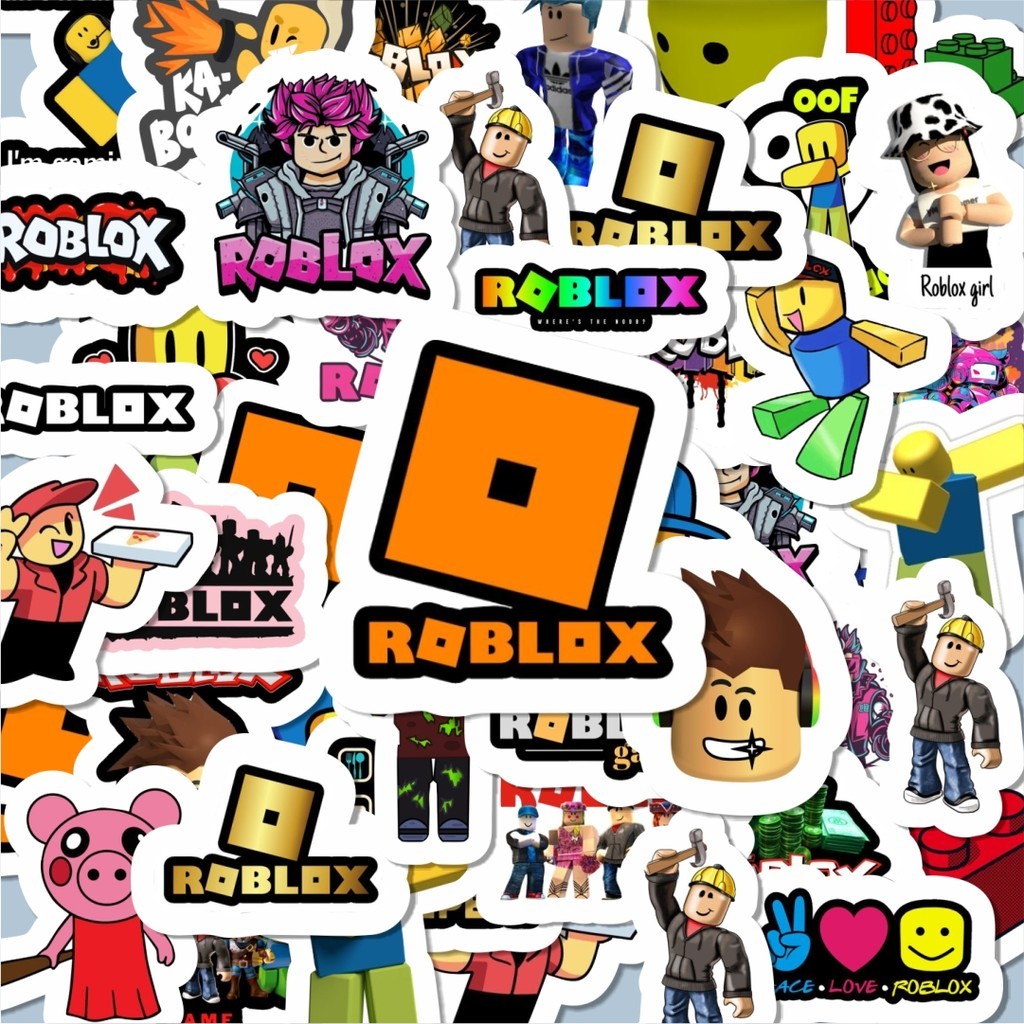 

100PCS Lucu Stiker Roblox Stiker Aesthetic Stiker Anti Air Stikers Berperekat Waterproof sticker decal buat Motor Helm Buku Journal Koper Casing HP Laptop Botol Minum Hadiah anak