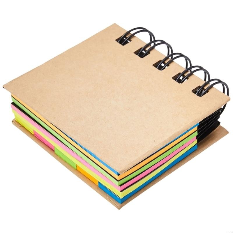 

Hard Cover Note Pads Small Spirals Notebook Self-Adhesive Sticky Note Combination Memo Pads School Office Supplies