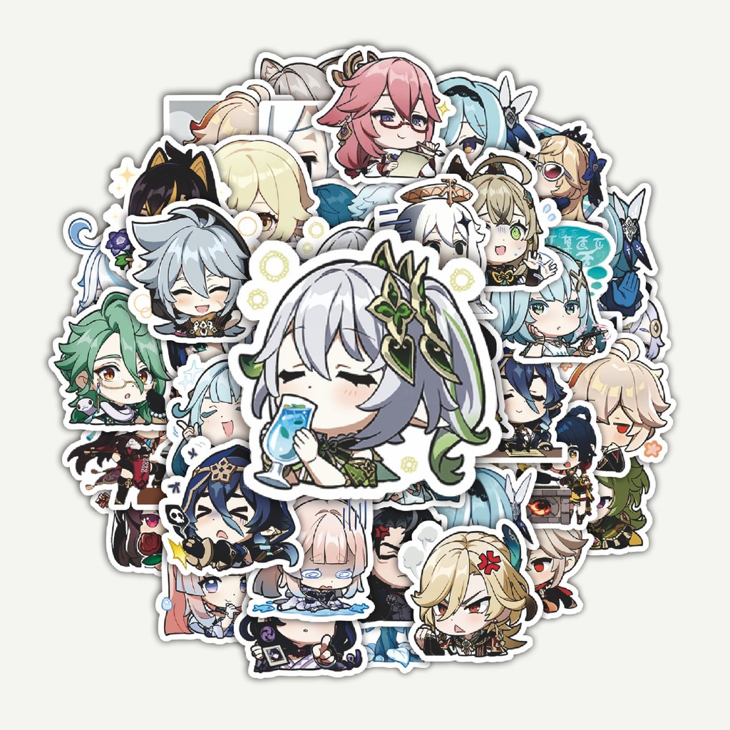 

Sticker Pack Stiker Anime Genshin Impact Series | Sticker TUMBLR | Stiker LAPTOP KOPER HELM