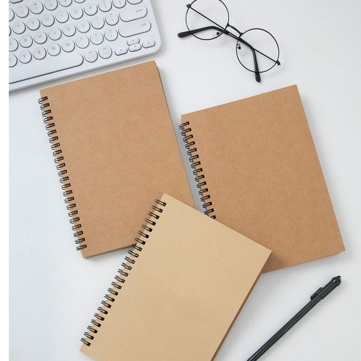 

KlikIniAja Notebook Spiral A5 Aesthetic Journal 50 lembar Buku Tulis Catatan Jurnal Diary Seminar Kraft Vintage
