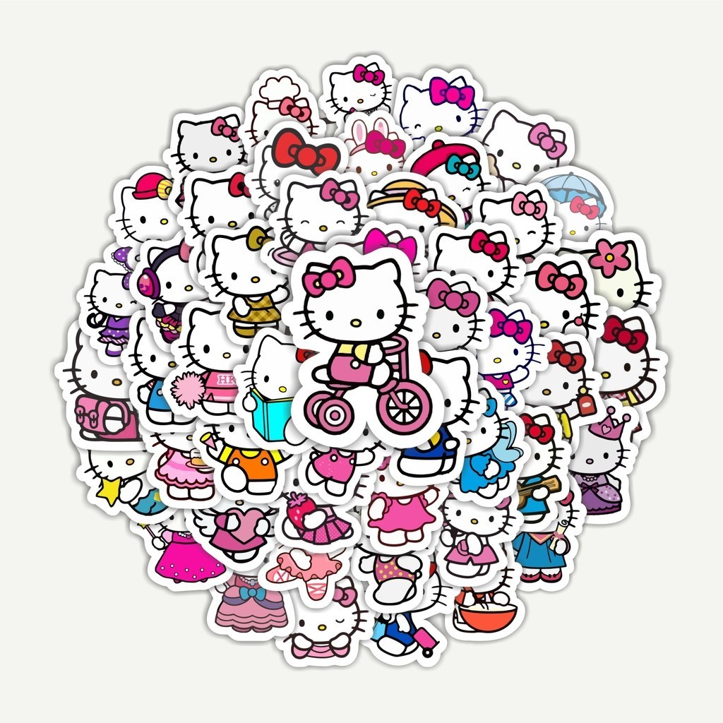 

Sticker Pack Stiker Kartun Hello Kitty | Sticker TUMBLR | Stiker LAPTOP KOPER HELM