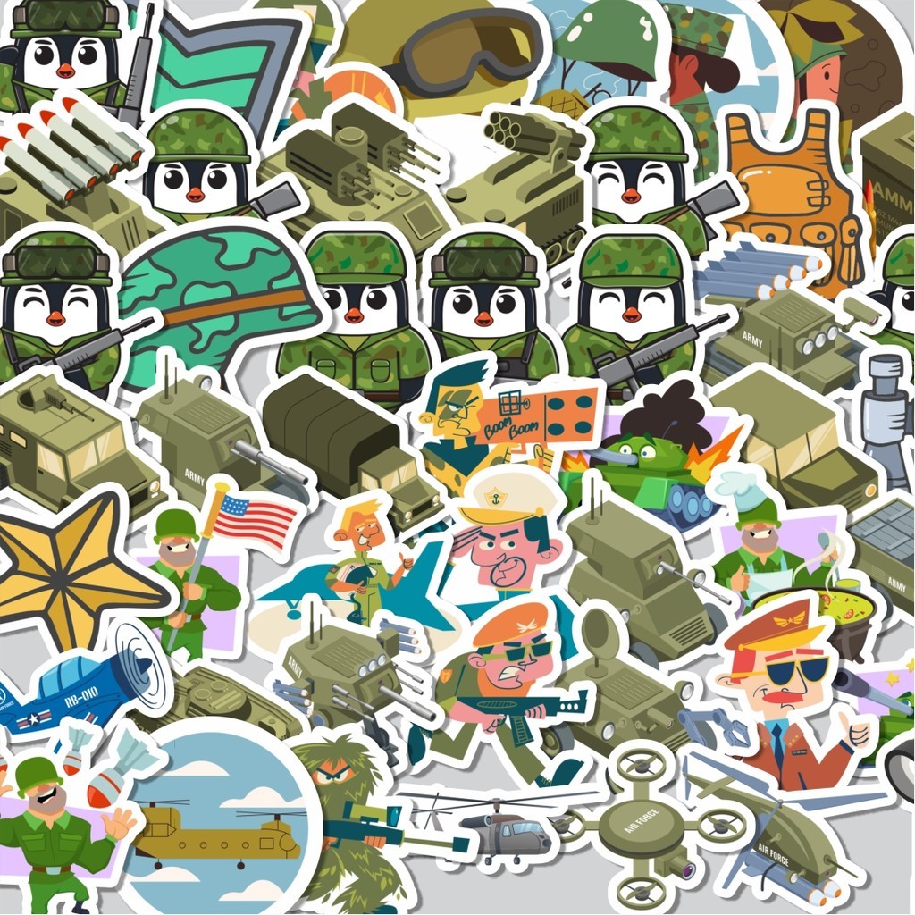 

Stiker Cutting Pack Stiker Tentara Cute Stiker Korea Isi 100Pcs Series Aesthetic Lucu Keren Untuk Koper Bahan Vynil