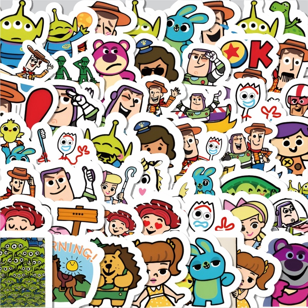 

Stiker Cutting Pack Stiker Kartun Toy Story Isi 100Pcs Series Aesthetic Lucu Keren Untuk Koper Bahan Vynil