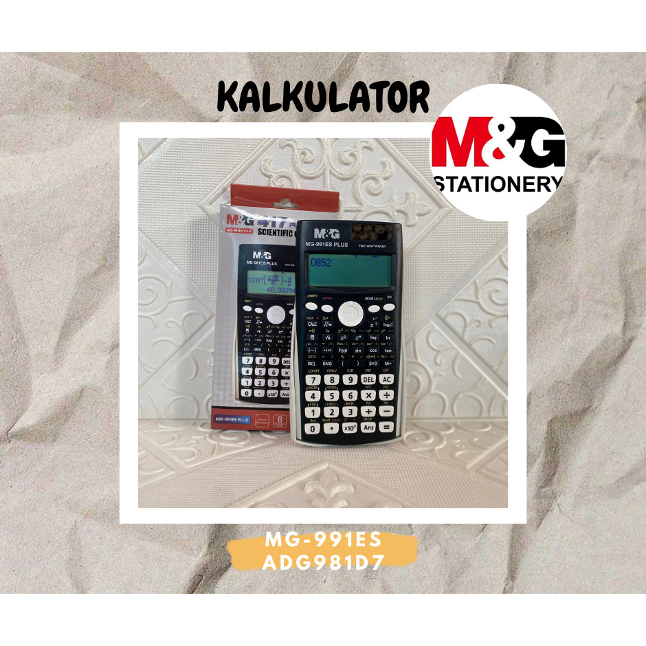 

M&G 12 Digits Scientific Calculator ADG981D7 417 Functions with Cover, 991ES-PLUS, Two Way Power MG-991ES 1set