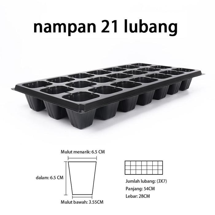 TERLARIS- [20Pcs]Pot Tray Semai Bibit Benih / Pot Bibit / Tray Trai Semai Pot Tray  32 50 72  105 12