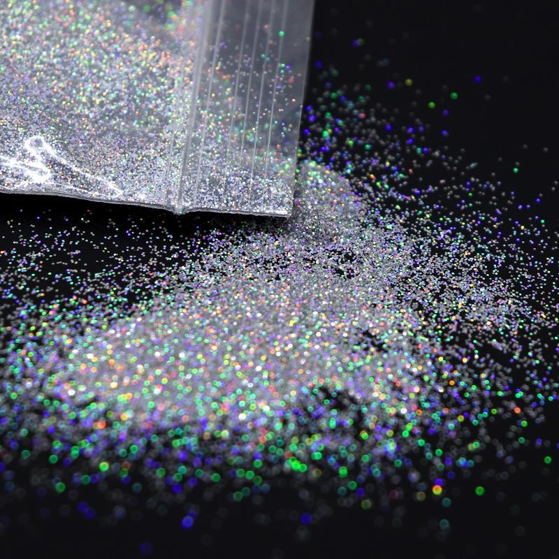 

10g/bag Holographic Laser Powder Glitter Pigment Filling DIY Epoxy Resin Mold Nail Art Decoration Pigment Crafts Making Supplies