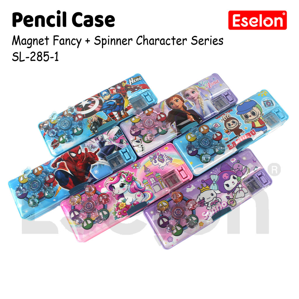 

PROMO TERMURAH Kotak Pensil Magnet + mainan Kincir / Tempat Pensil Magnet SL-285-1 TERBARU
