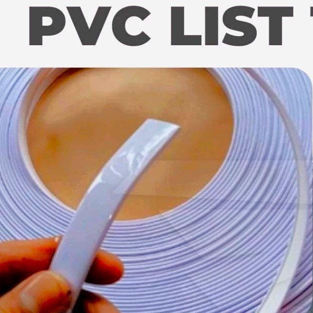 Liss Karet PVC Edging U 12mm Photoblock 12mm 1Rol 50Meter PVC U Kaca Cermin Standing Mirror Dekorasi