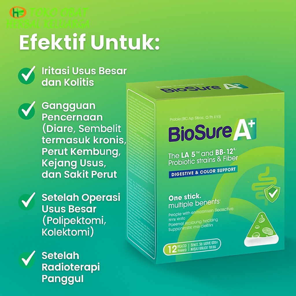 

Biosure A Plus Susu Radang Usus Besar dan Diare Serta mengandung Probiotik Baik untuk Pencernaan
