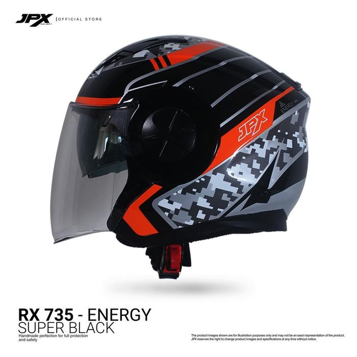 Helm Half Face JPX X735R Energy Preview
