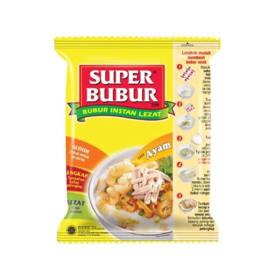 

Super Bubur rasa ayam [5pcs/45g]