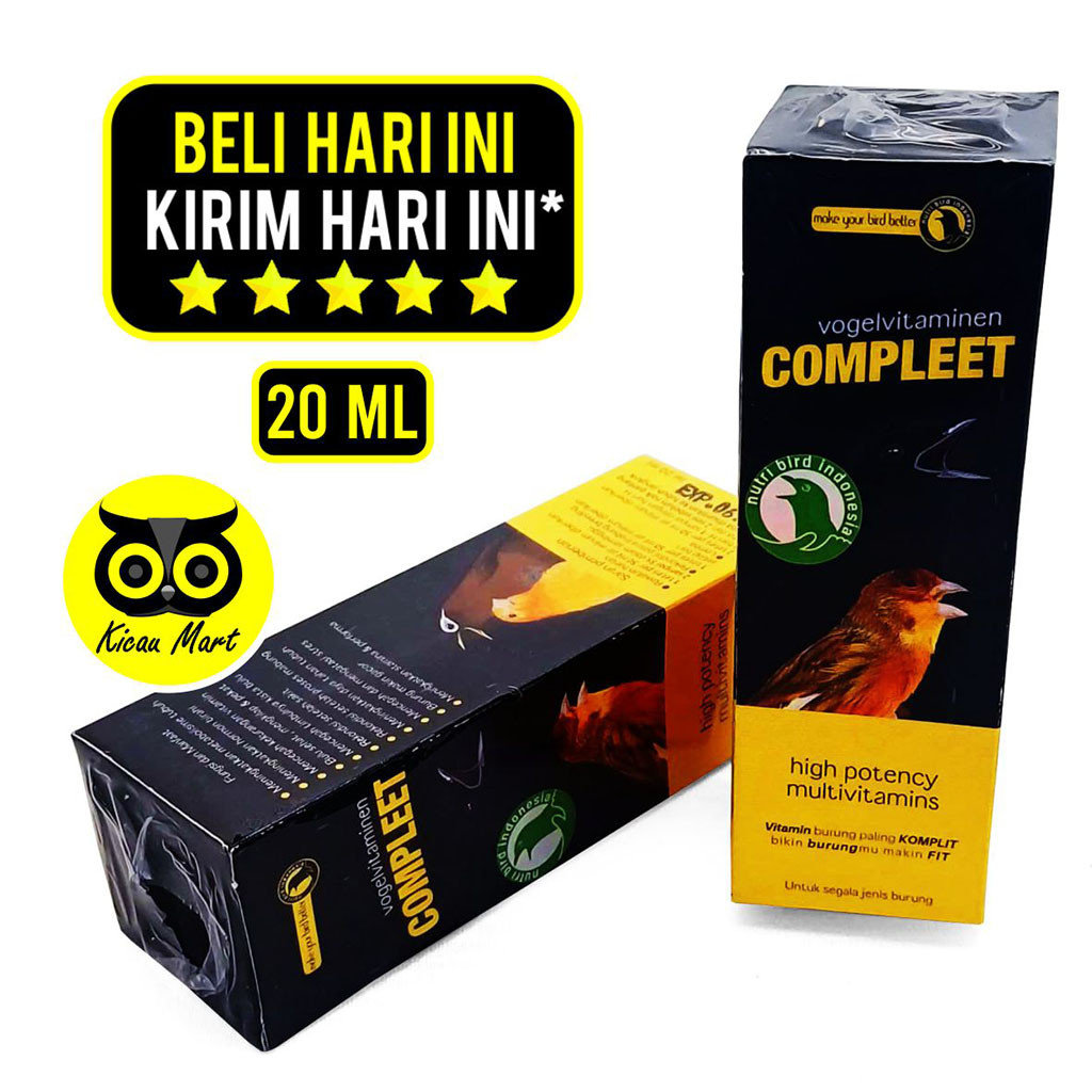 KICAU MART VITAMIN OBAT BURUNG MURAI KACER LOVEBIRD KENARI VITAMINEEN COMPLEET NUTRIBIRD VOGEL VITAM