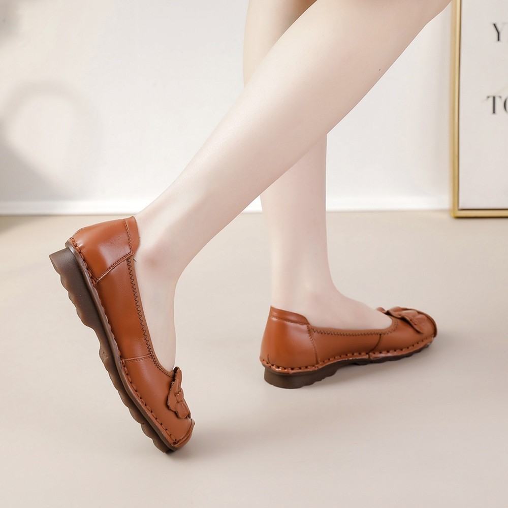 Sepatu  woman  wanita kulit asli  melati flat shoes Sepatu Wanita Clarks  new pita