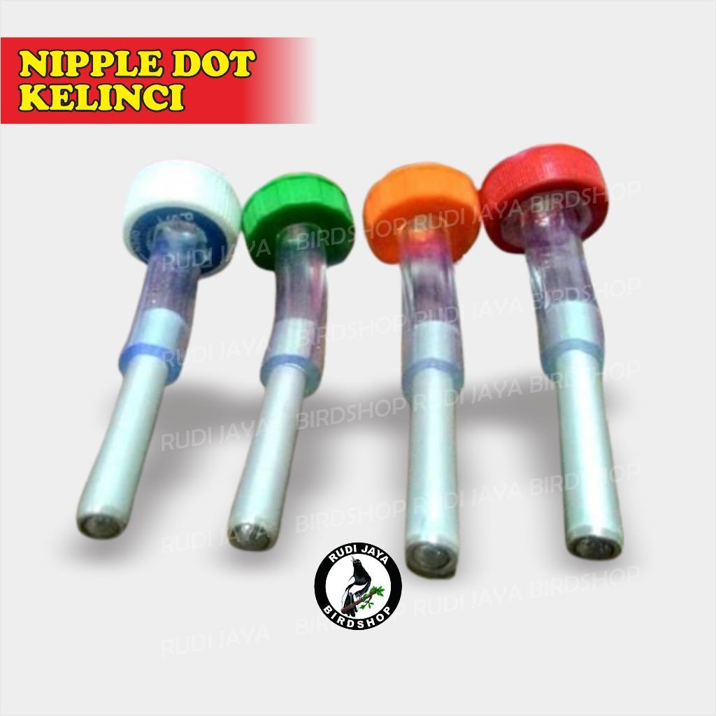 SEDIA NIPLE NIPEL DOT KELINCI 1 PAK ISI 10 PCS TUTUP BOTOL RNDOM DOBEL BOLA GOTRI ALAT MINUM KELINCI