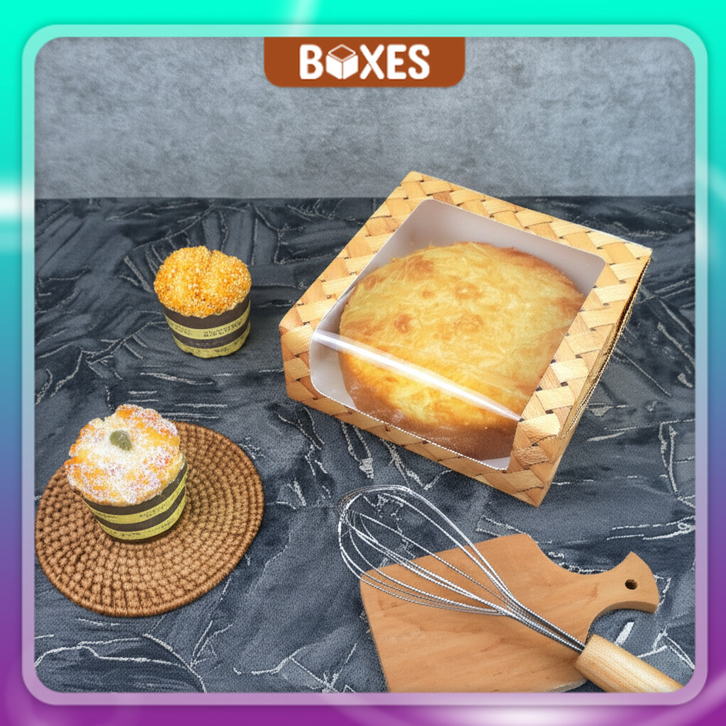 

Box Mika 20 x 20 x 8 cm / Box Donat / Box Brownis / Kotak Brownies / Box Spiku / Kotak Kue | HC10