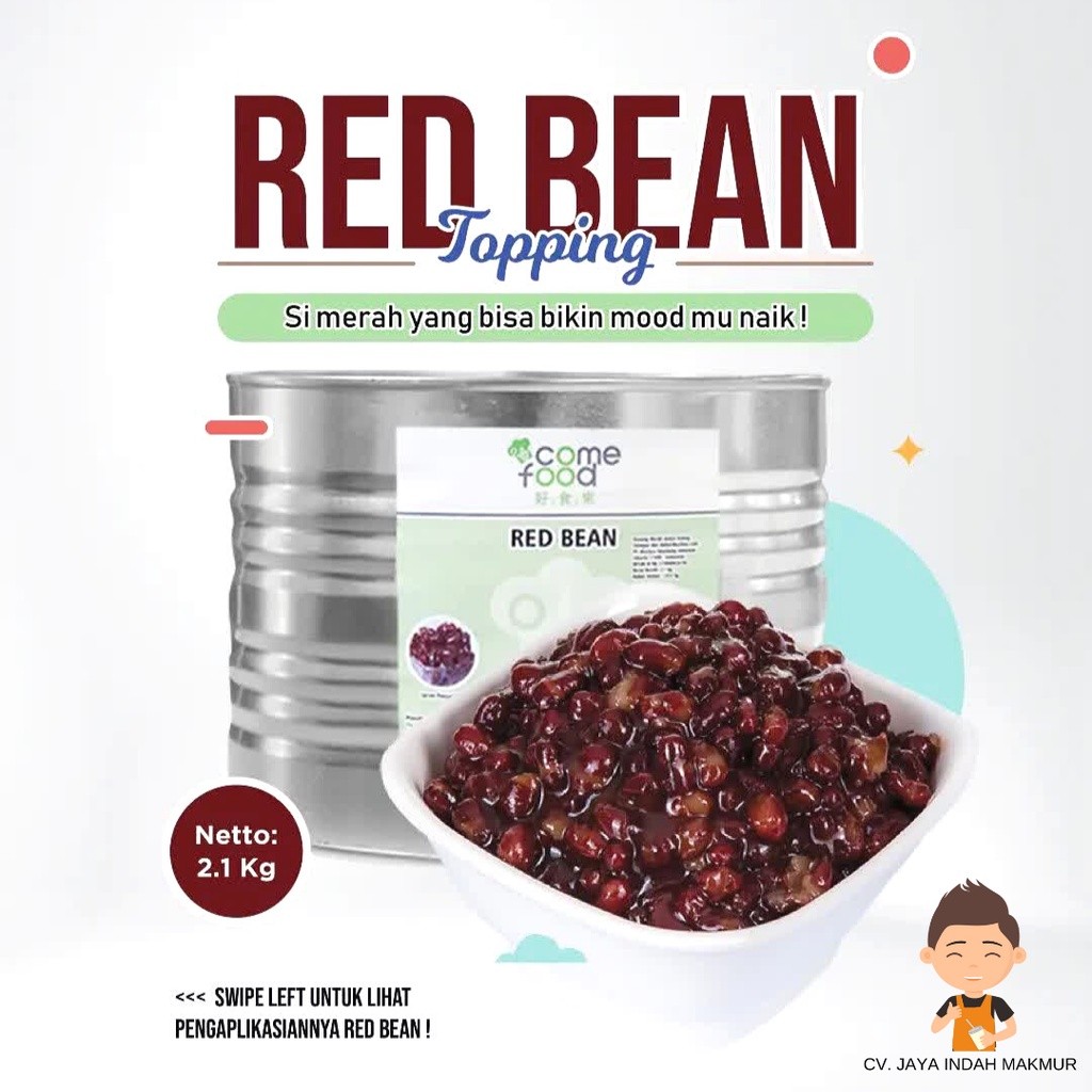 

DDI Kacang Merah / Red Bean Taiwan Topping Dessert Minuman / Drink BPOM RI