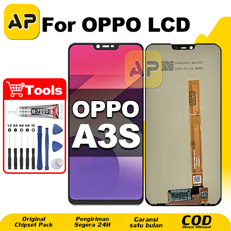 LCD FOR OPPO A3S hp Layar Sentuh Fullset Glass Touchscreen Digitizer COD